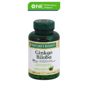 Nature’s Bounty Ginkgo Biloba 60mg1