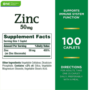 Nature’s Bounty Zinc 50mg3