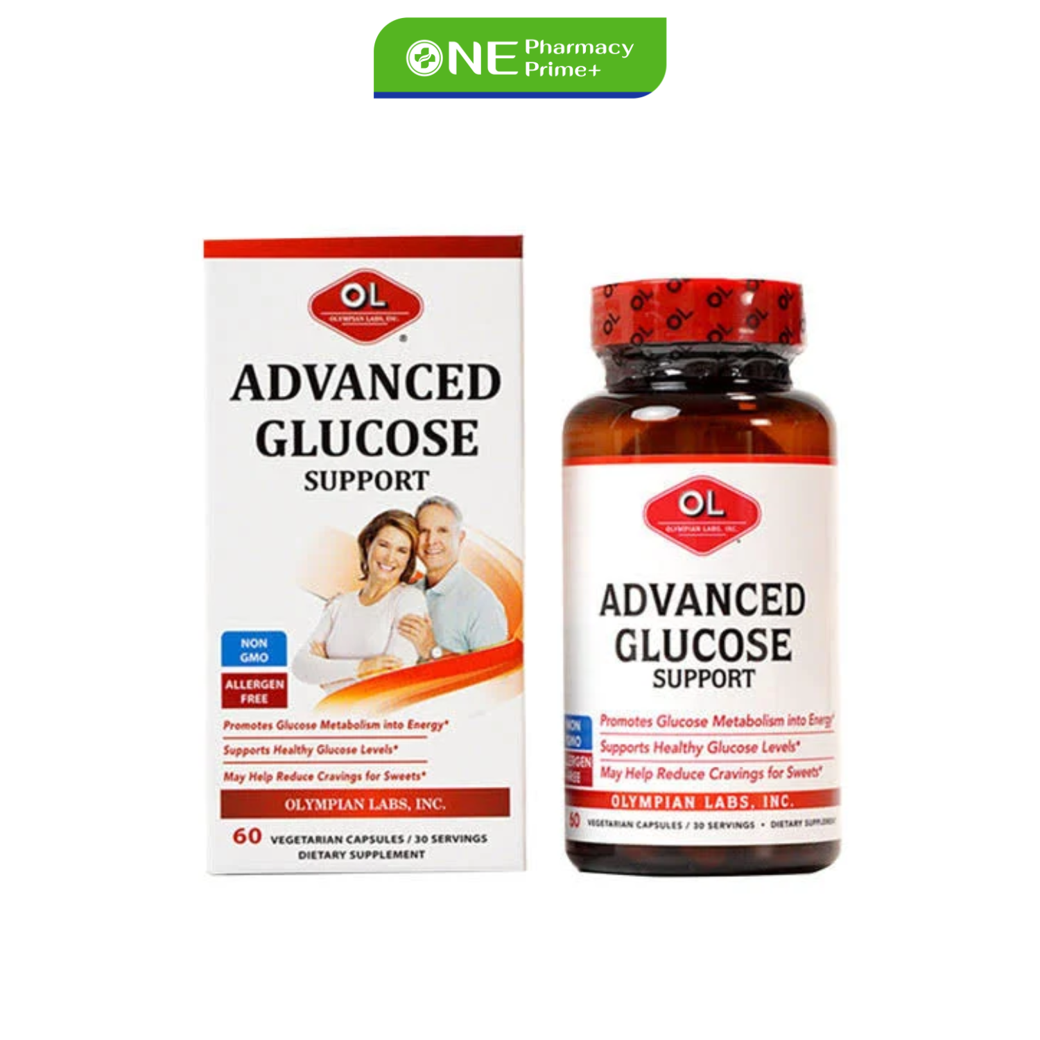 Viên Uống Olympian Labs Advanced Glucose Support Hỗ Trợ Ổn Định Đường Huyết – 60 Viên