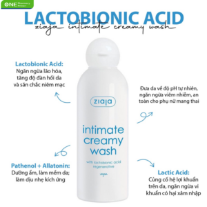 Dung Dịch Vệ Sinh Phụ Nữ ZIAJA Intimate With Lactobionic Acid Khử Mùi, Tăng Đàn Hồi Cho Da 200ml2