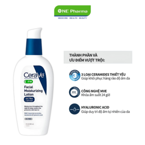 Kem Dưỡng CeraVe PM Facial Moisturizing Lotion Cấp Ẩm Chuyên Sâu - 89ml