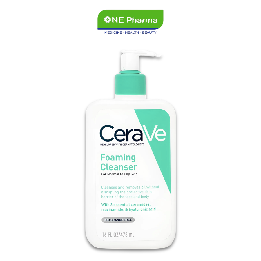Sua rua mat Cerave Foaming Cleanser 473ml