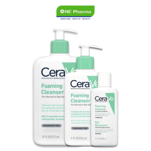 Sua rua mat Cerave Foaming Cleanser danh cho da dau