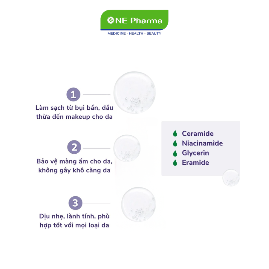 Sua rua mat Cerave Foaming Cleanser danh cho da dau gia re