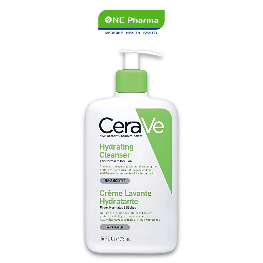 sua rua mat cerave hydrating facial cleanser 473ml