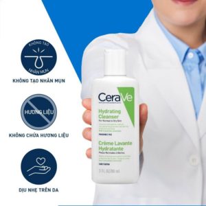 sua rua mat cerave hydrating facial cleanser chinh hang